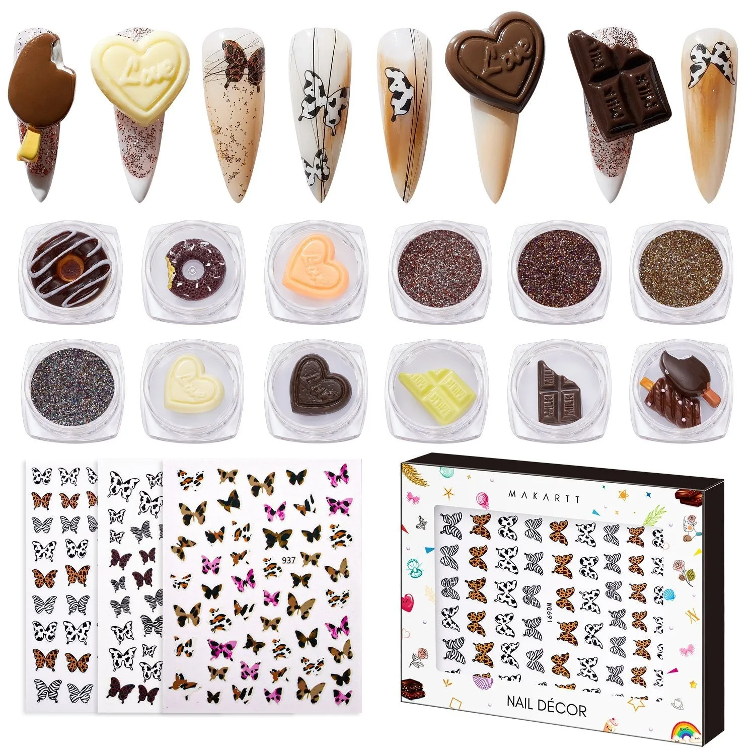 Swiss Hot Chocolate Nail Decoration Set