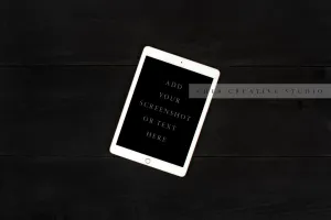 Tablet, Isolated on Black Background