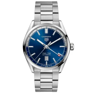 Tag Heuer Carrera Twin-Time Caliber 7 41mm Automatic steel WBN201A.BA0640 watch