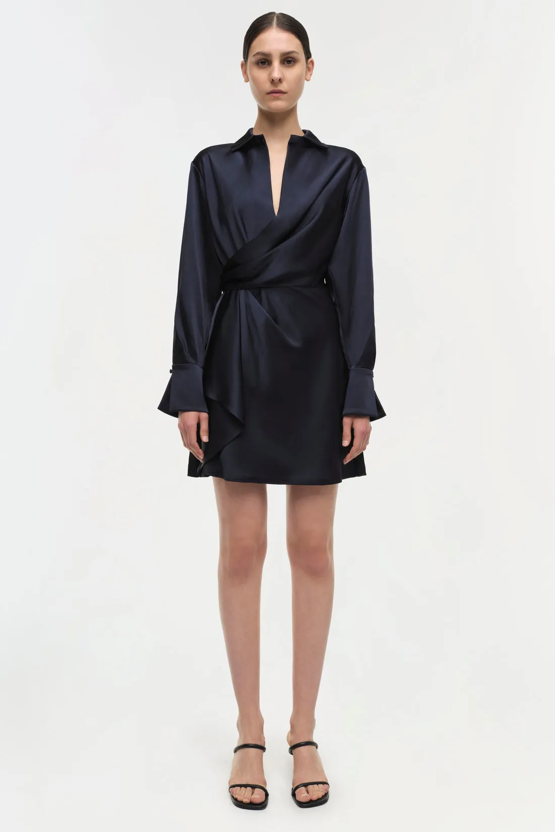 Talit Draped Front Mini Dress