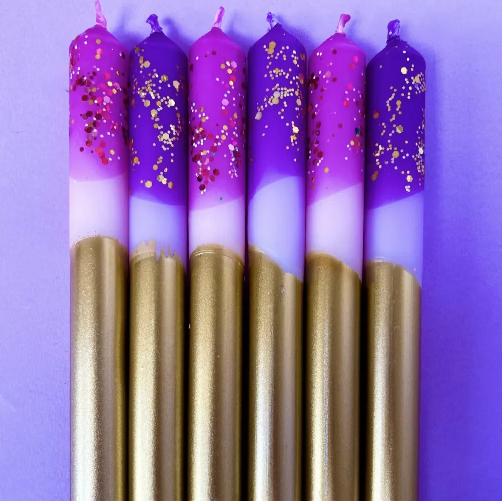 The Colour Emporium - Sugar Plum And Gilded Plum Candles