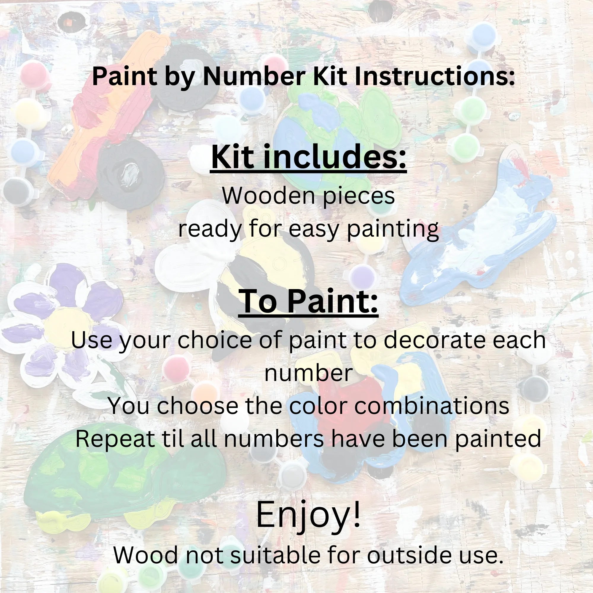 Themed Paint by Numbers Kit for Preschoolers | Fun and Creative Activity