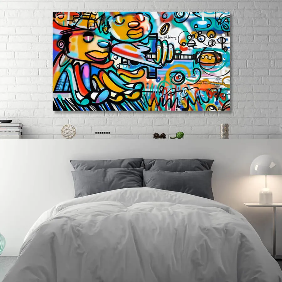 Three-Part harmony - Published Art - Lebo Brushed Aluminum Artbond