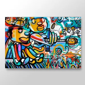 Three-Part harmony - Published Art - Lebo Brushed Aluminum Artbond
