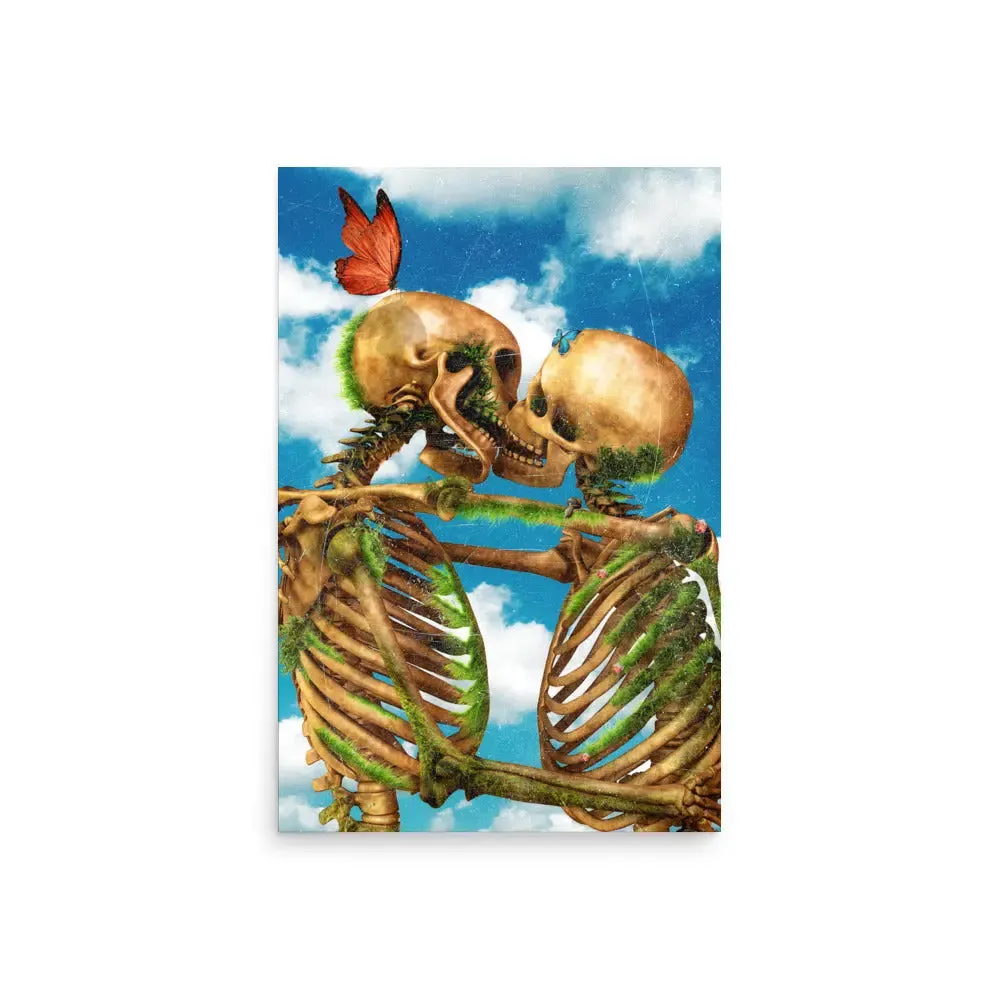 Til Death – Skeleton Surreal Art Poster
