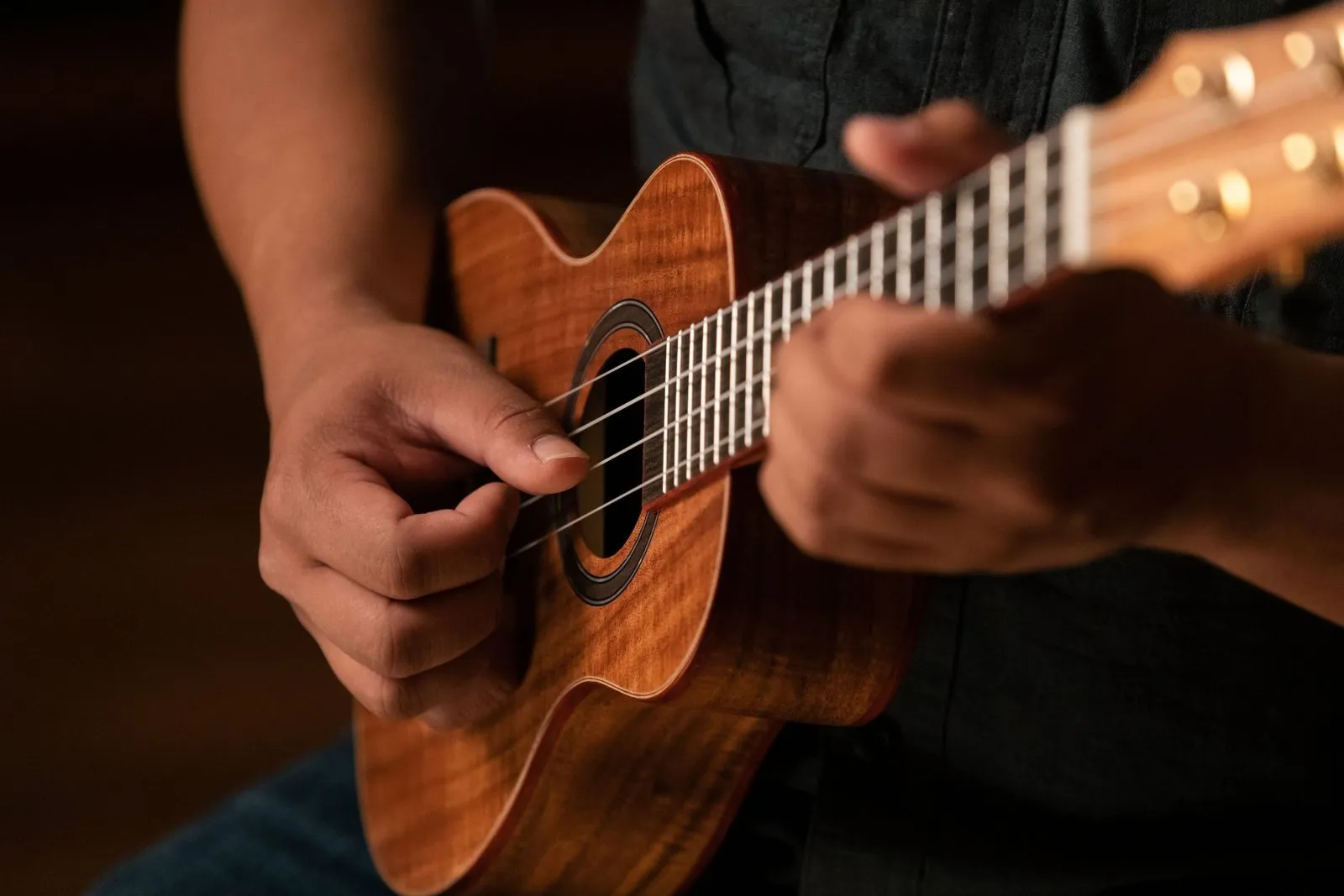 Timber Series Concert Ukulele - Solid Natural Acacia Acoustic with Gig Bag