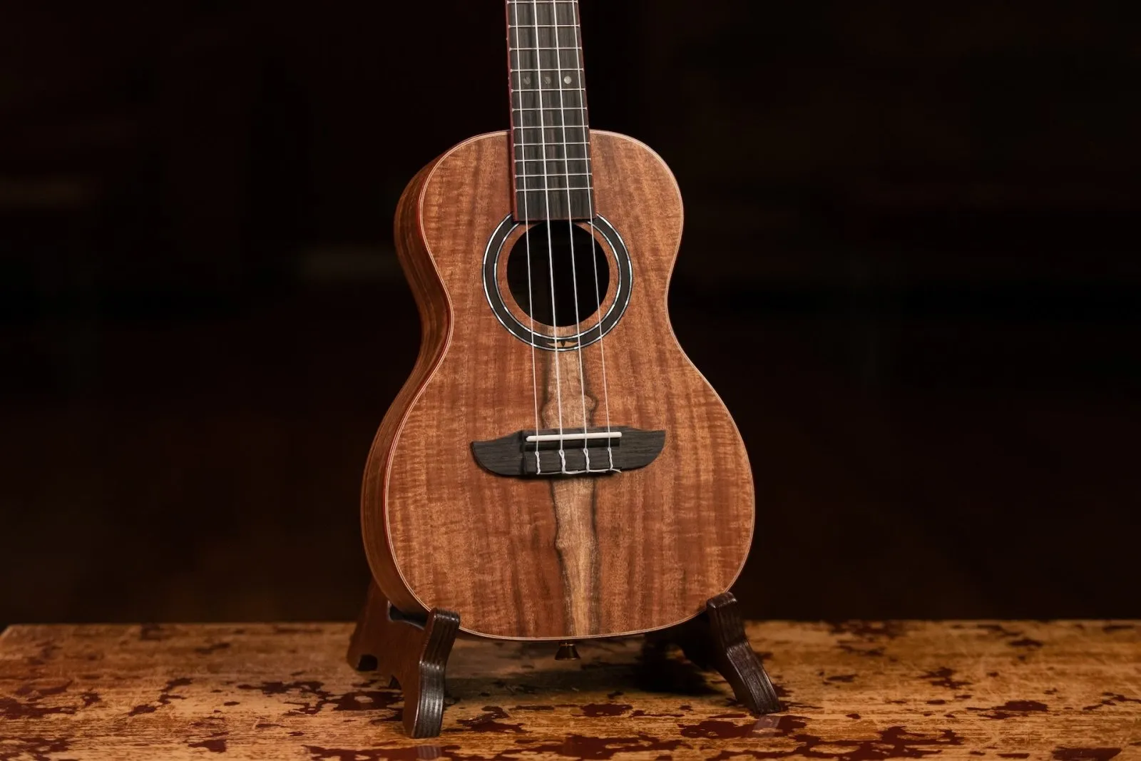 Timber Series Concert Ukulele - Solid Natural Acacia Acoustic with Gig Bag