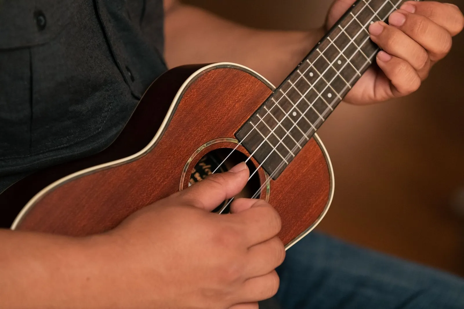 Timber Series Concert Ukulele - Solid Natural Mahogany Acoustic with Gig Bag