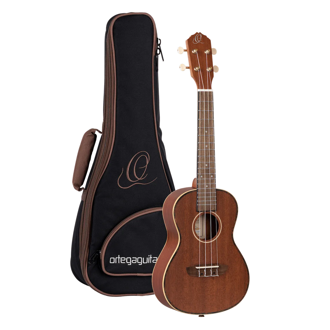 Timber Series Concert Ukulele - Solid Natural Mahogany Acoustic with Gig Bag