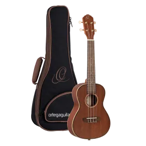 Timber Series Concert Ukulele - Solid Natural Mahogany Acoustic with Gig Bag