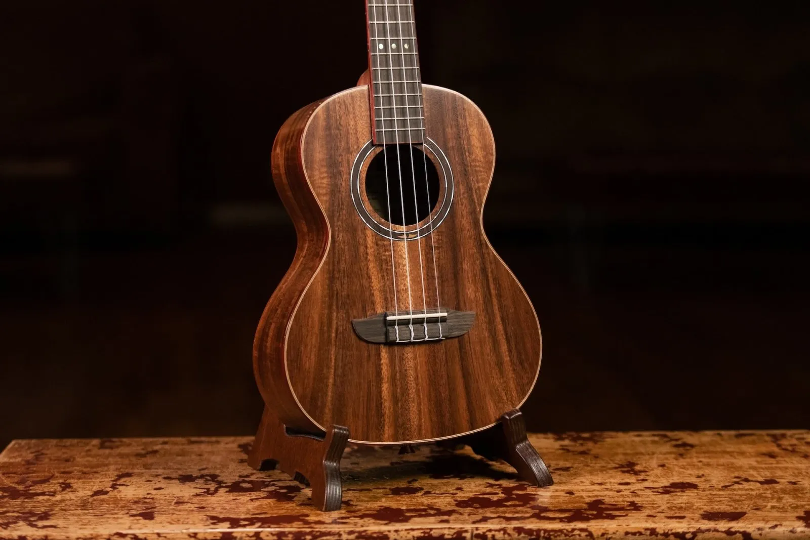 Timber Series Tenor Ukulele - Solid Natural Acacia Acoustic With Gig Bag