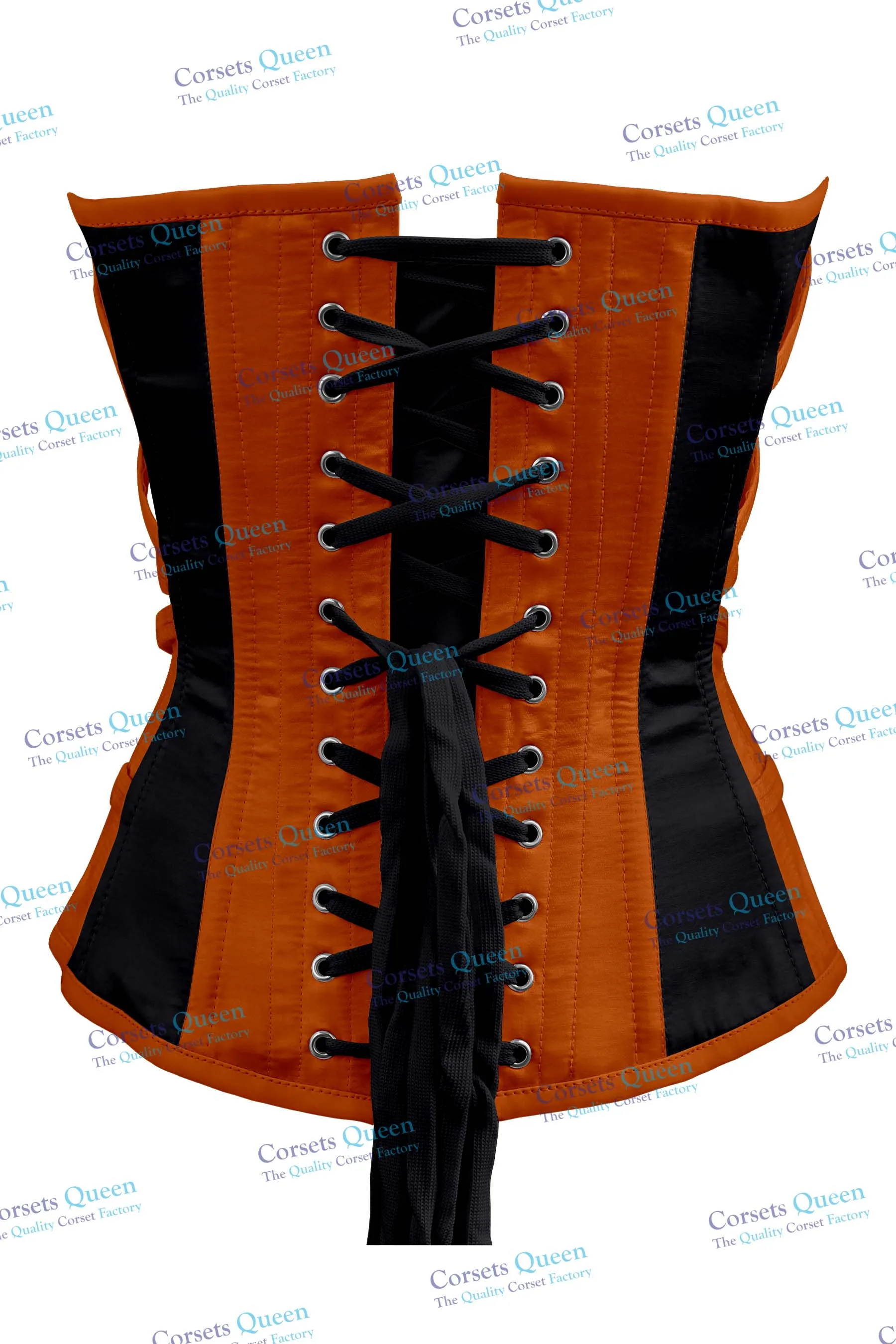 Tisha Satin Overbust Corset With Buckles