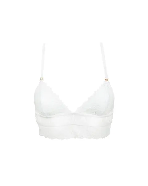 Tori Soft Bralette - White -
