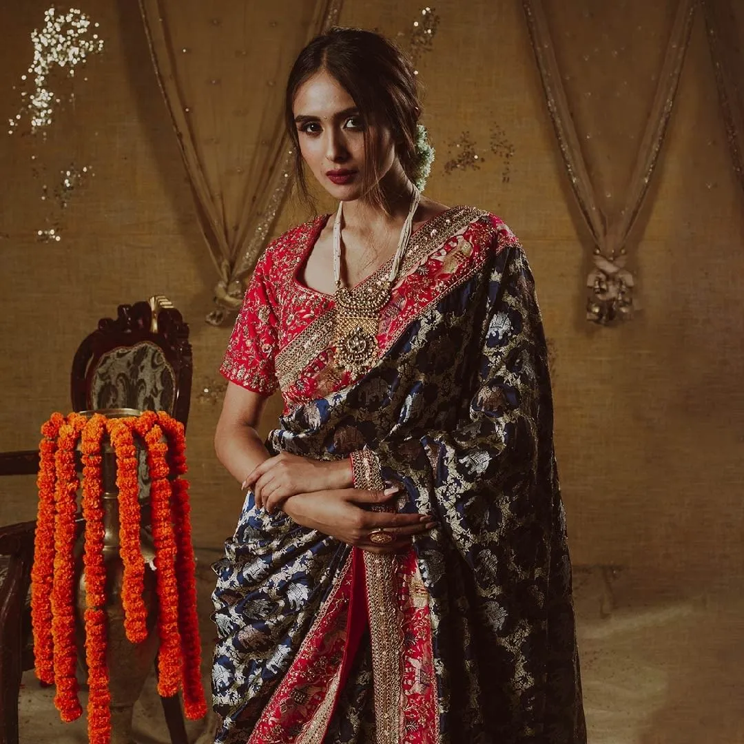 Traditional Indian Banarsi Silk Saree Wedding #BS882