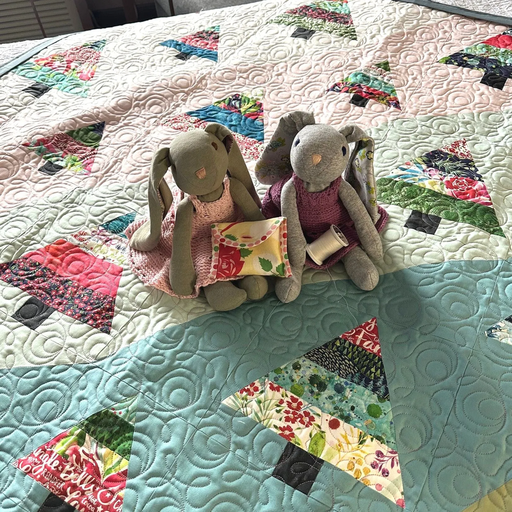 Trixie's Tree Farm Quilt Kit, Pattern by Pam Selkirk, Comfort & Joy Christmas Version, 54" x 69"
