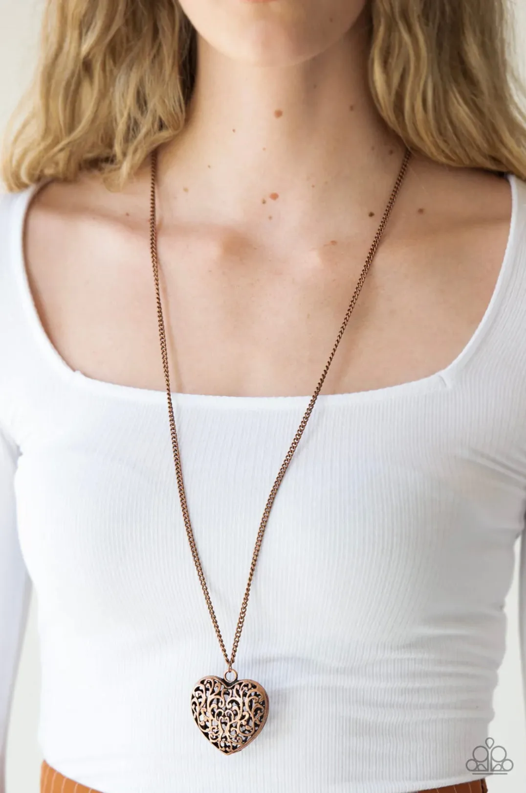 Victorian Virtue - Copper -Necklace