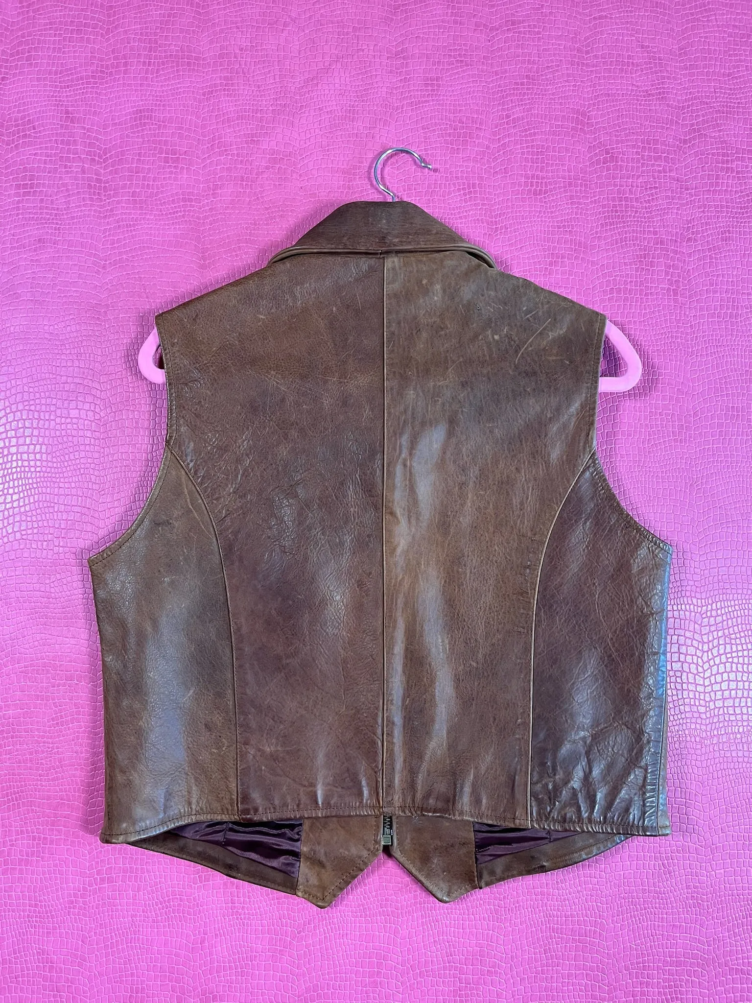 Vintage 80s 90s "Firenze Santa Barbara" Leather Suede Vest *Unisex* - Best Fits Size S-L