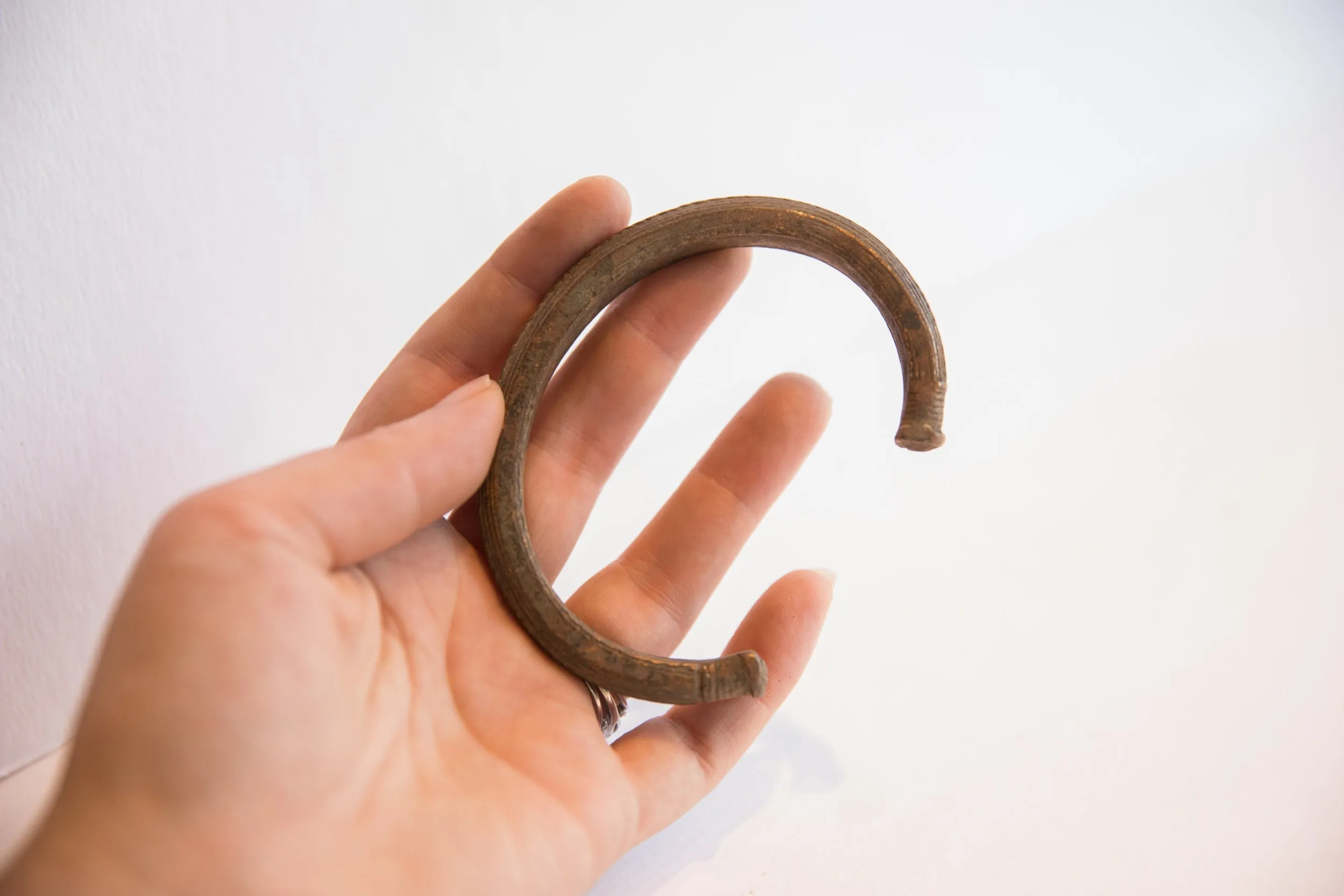 Vintage African Copper Alloy Cuff Bracelet