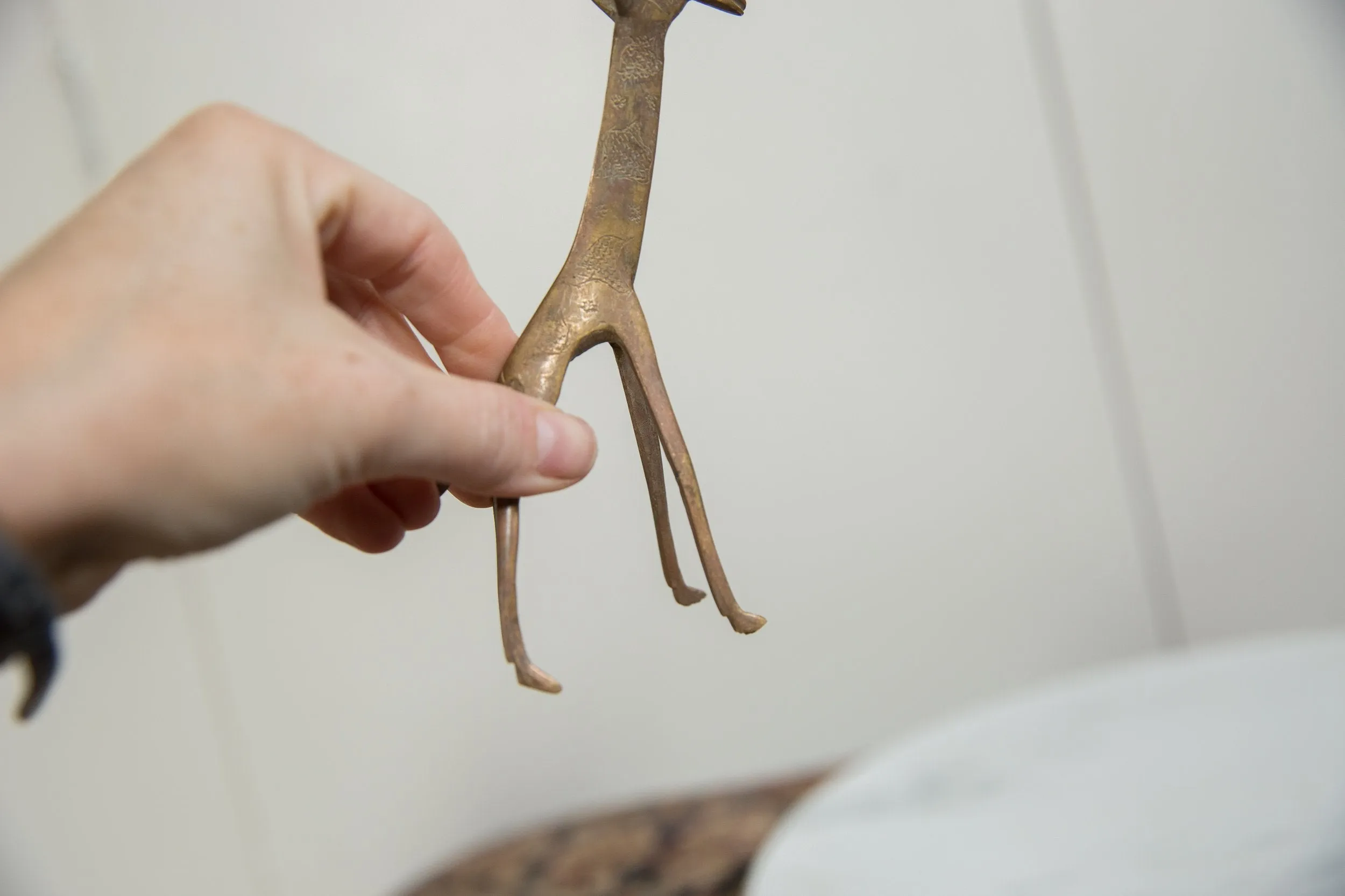 Vintage African Copper Alloy Giraffe