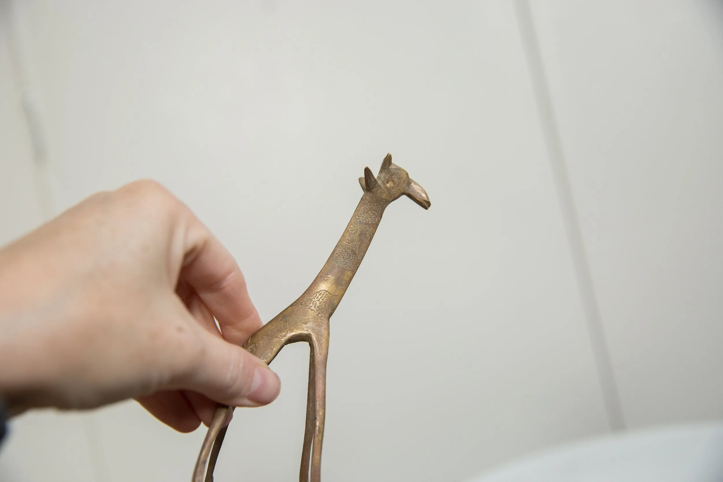 Vintage African Copper Alloy Giraffe