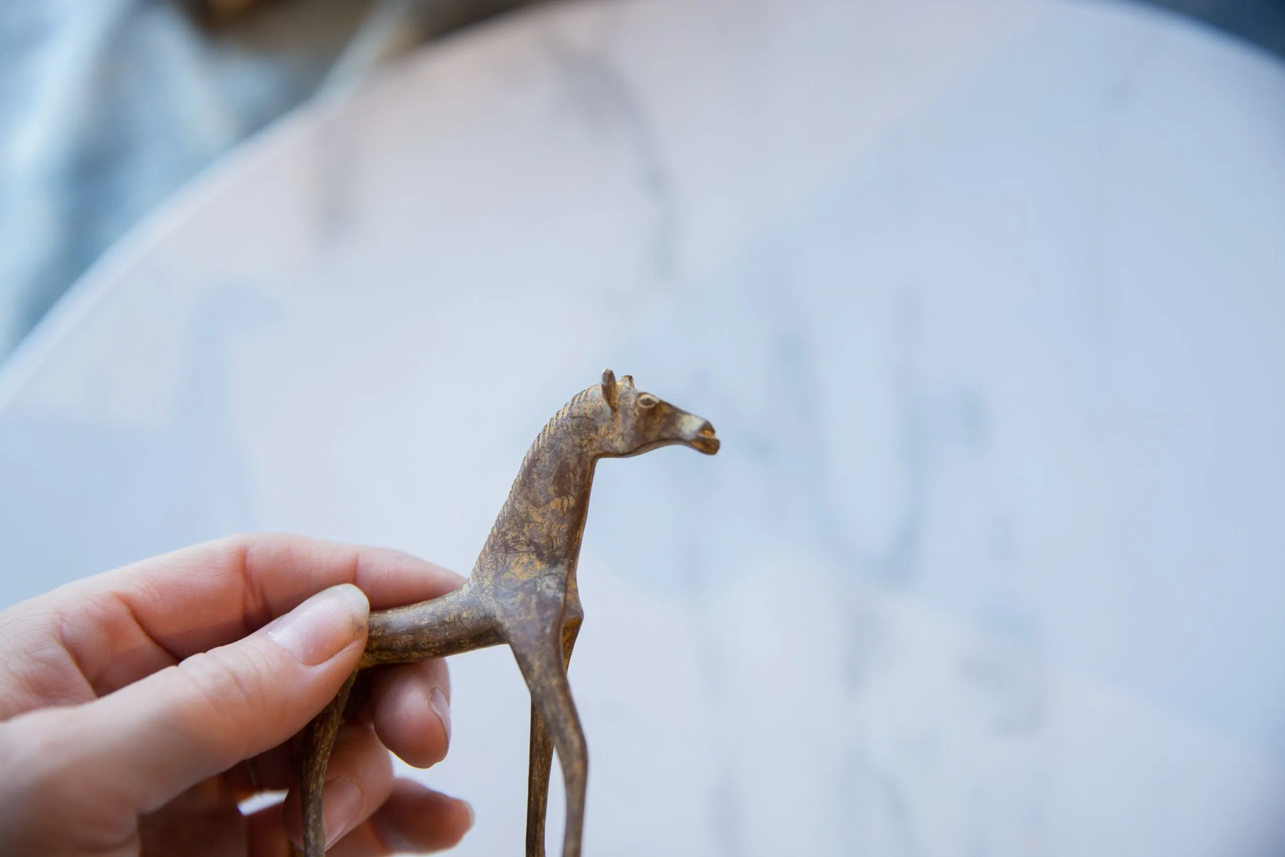 Vintage African Copper Alloy Horse