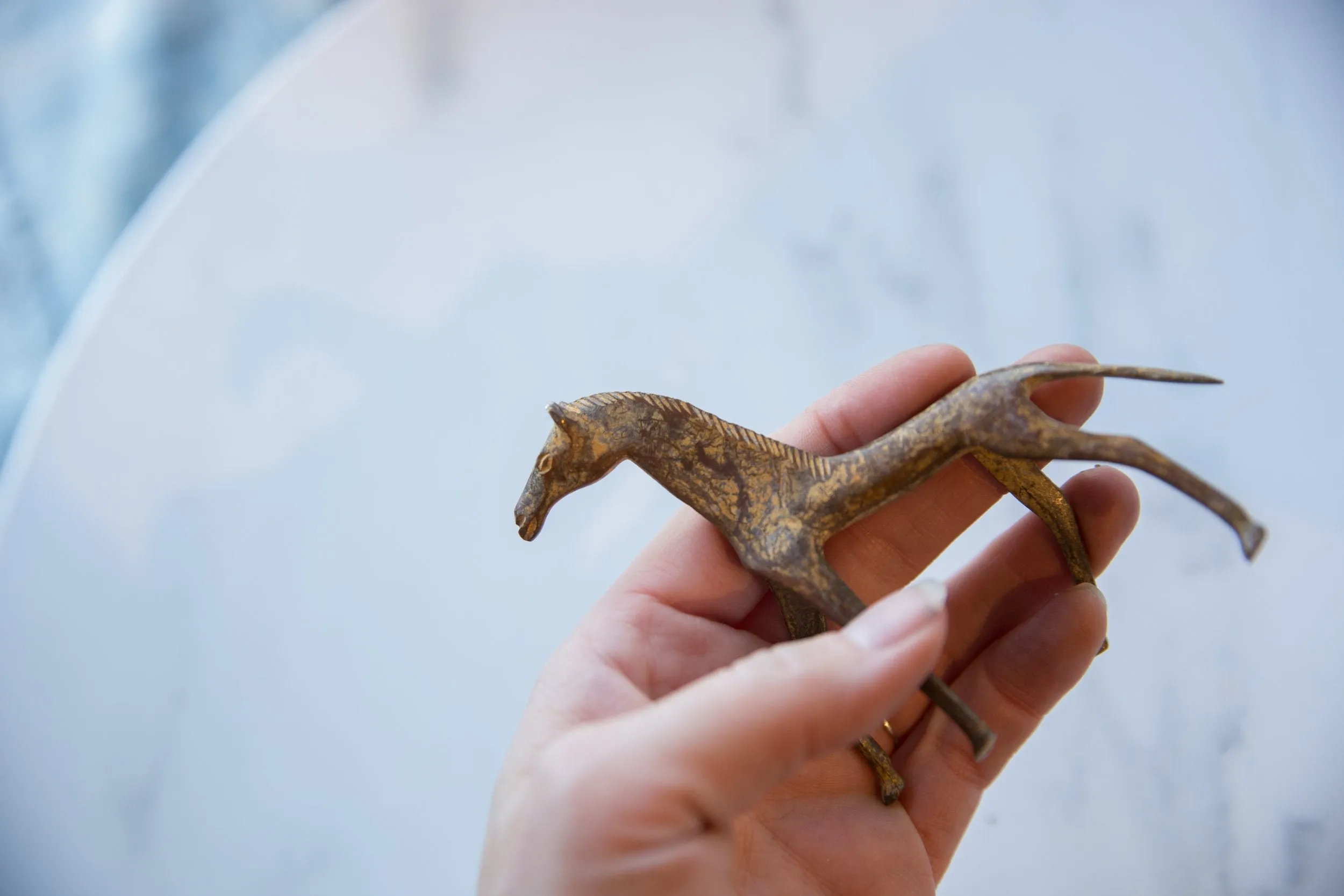 Vintage African Copper Alloy Horse
