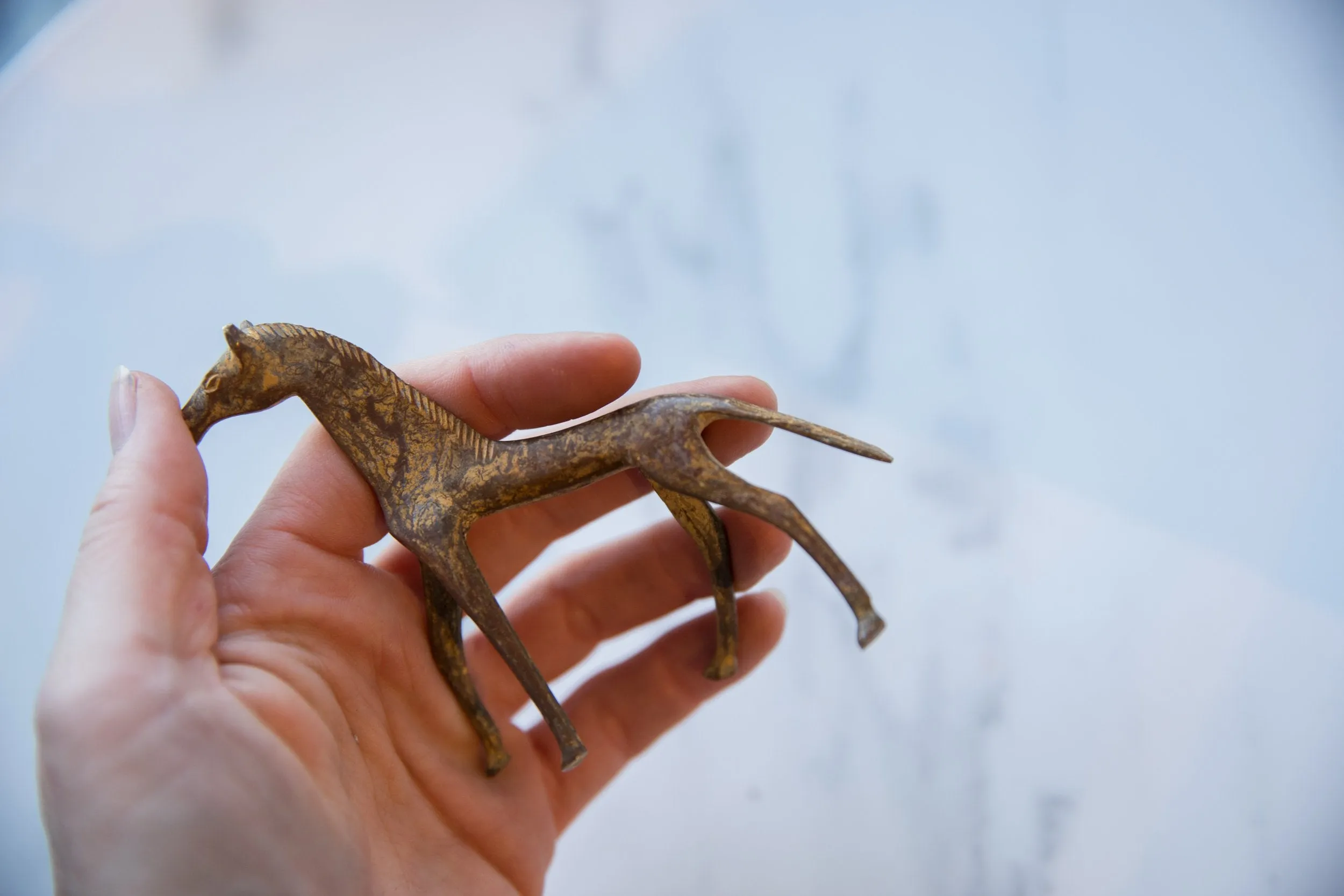 Vintage African Copper Alloy Horse