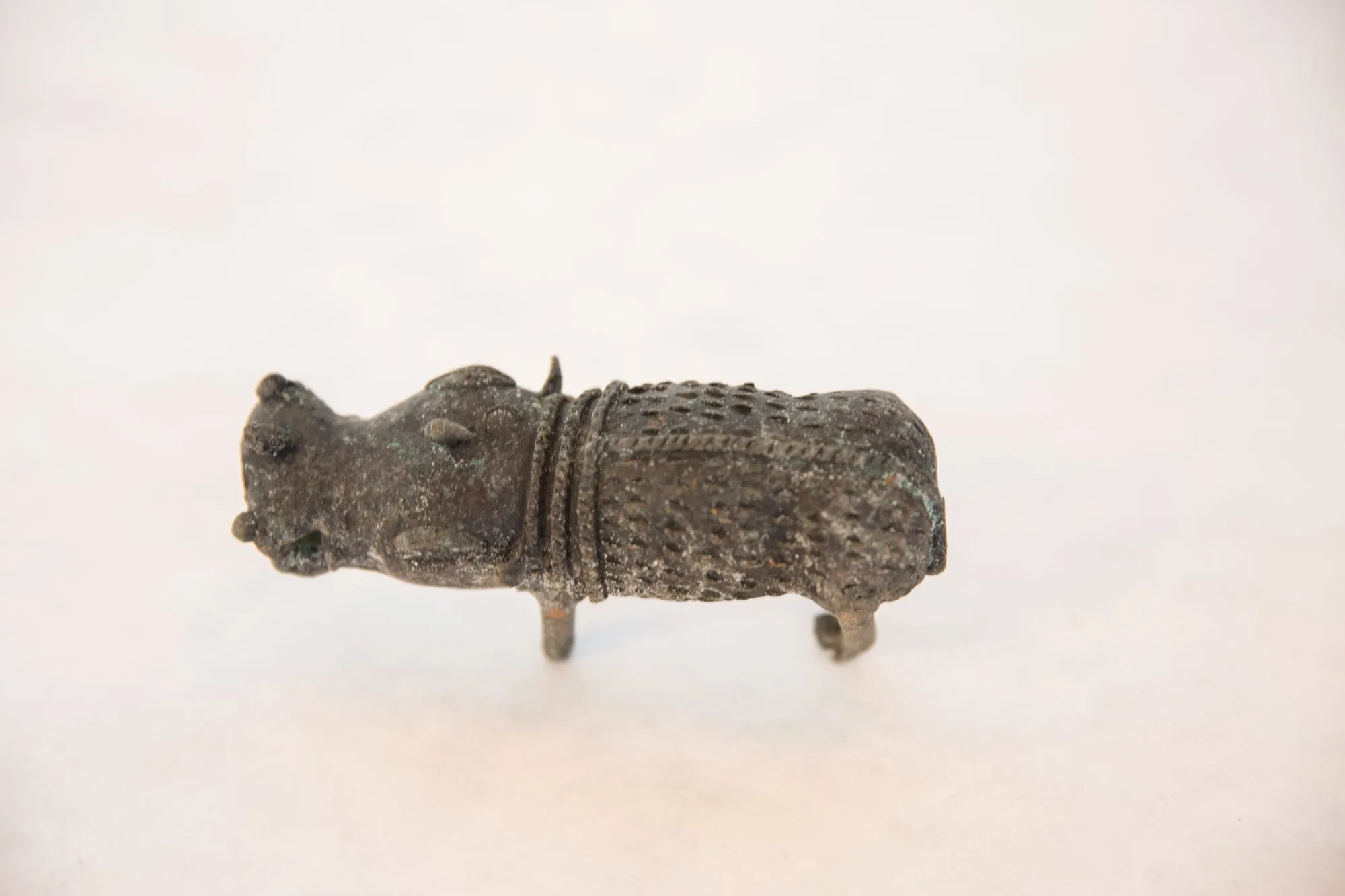 Vintage African Dark Oxidized Copper Boar