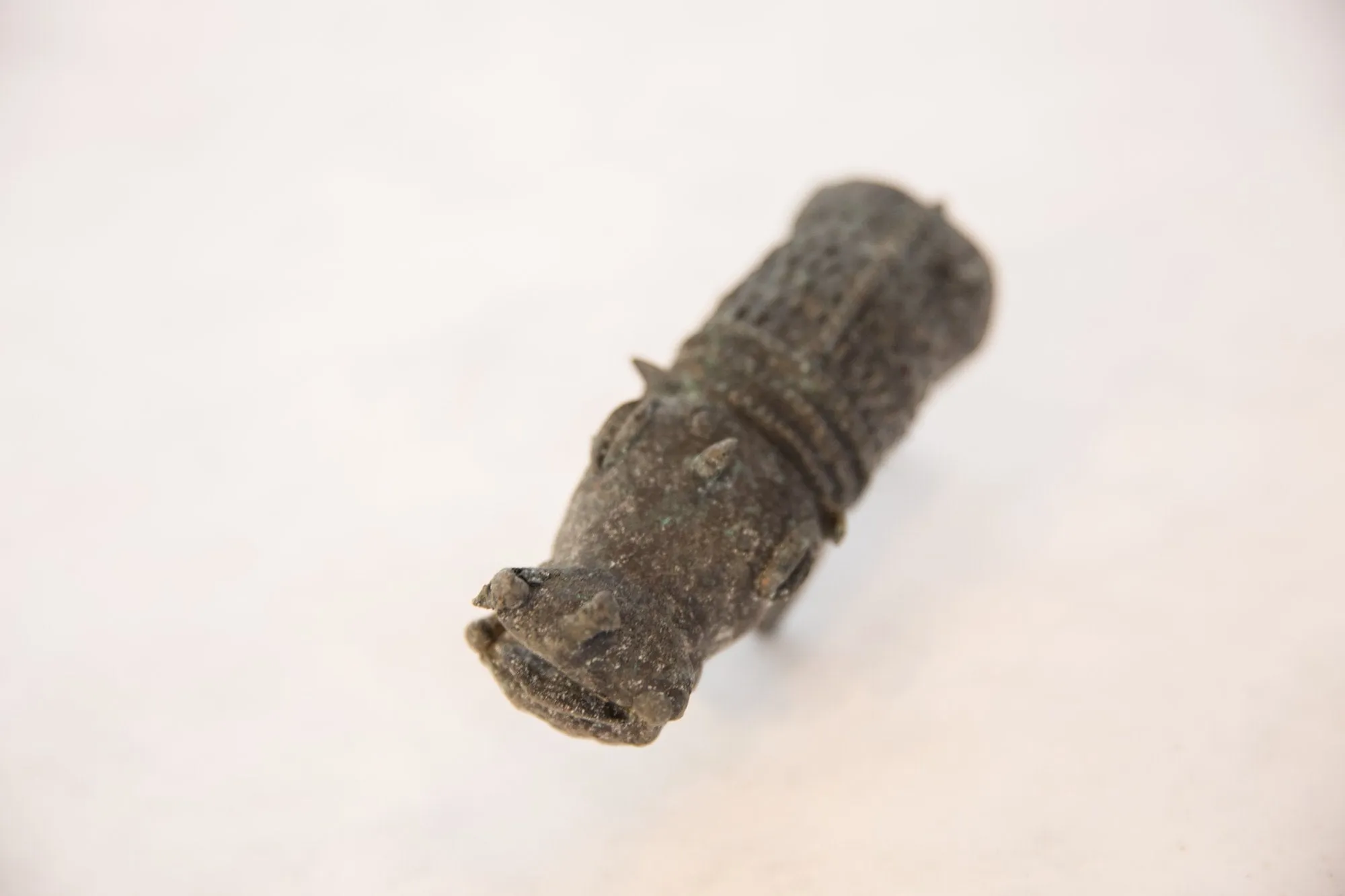 Vintage African Dark Oxidized Copper Boar
