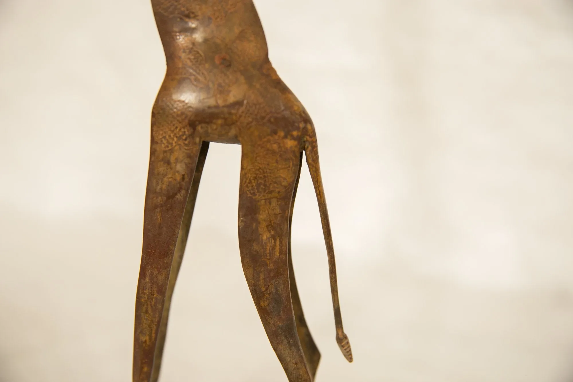 Vintage African Extra Large Copper Giraffe
