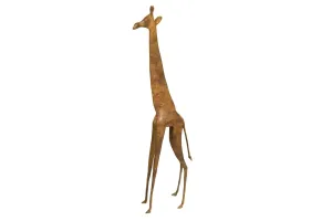 Vintage African Extra Large Copper Giraffe