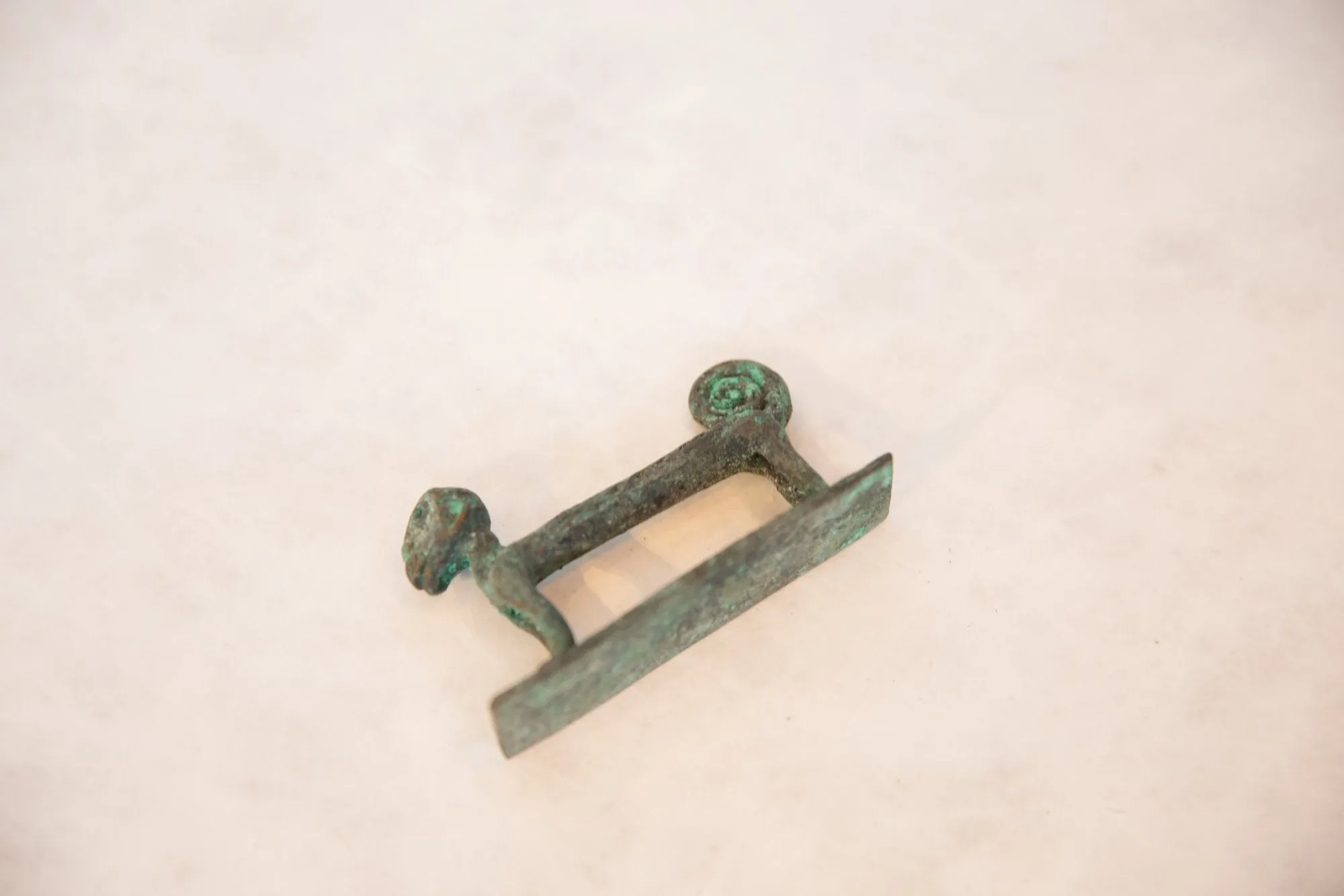 Vintage African Long Oxidized Copper Monkey