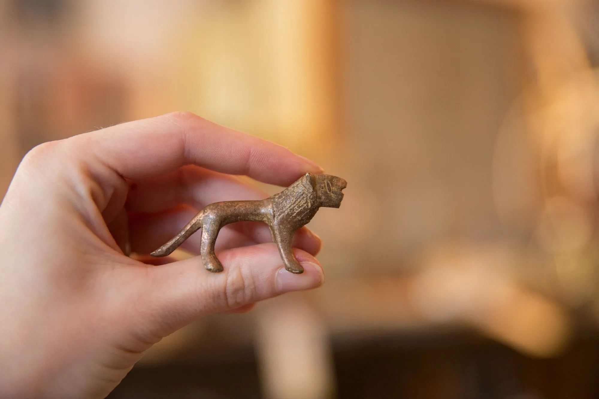Vintage African Mini Copper Lion
