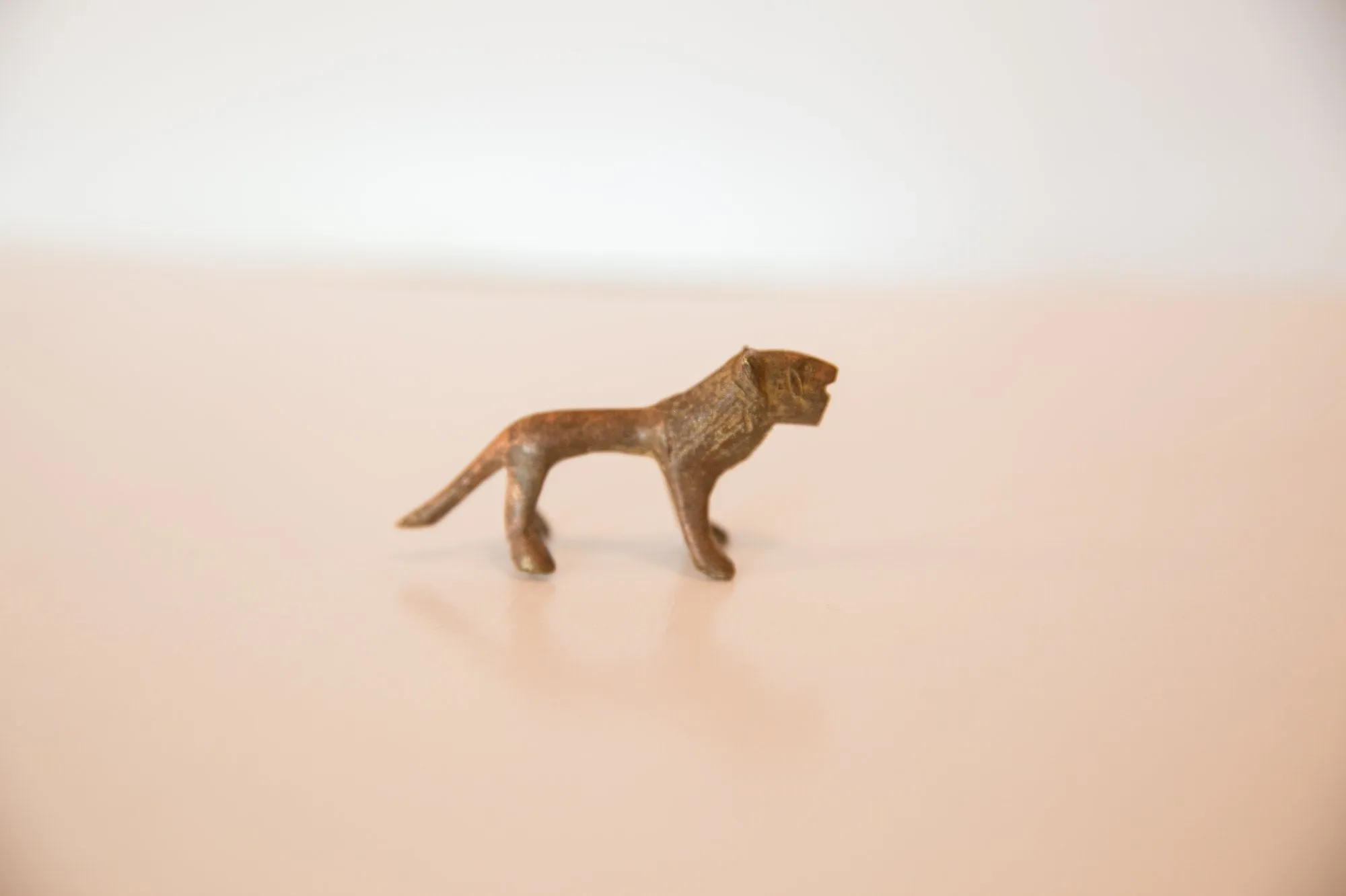 Vintage African Mini Copper Lion