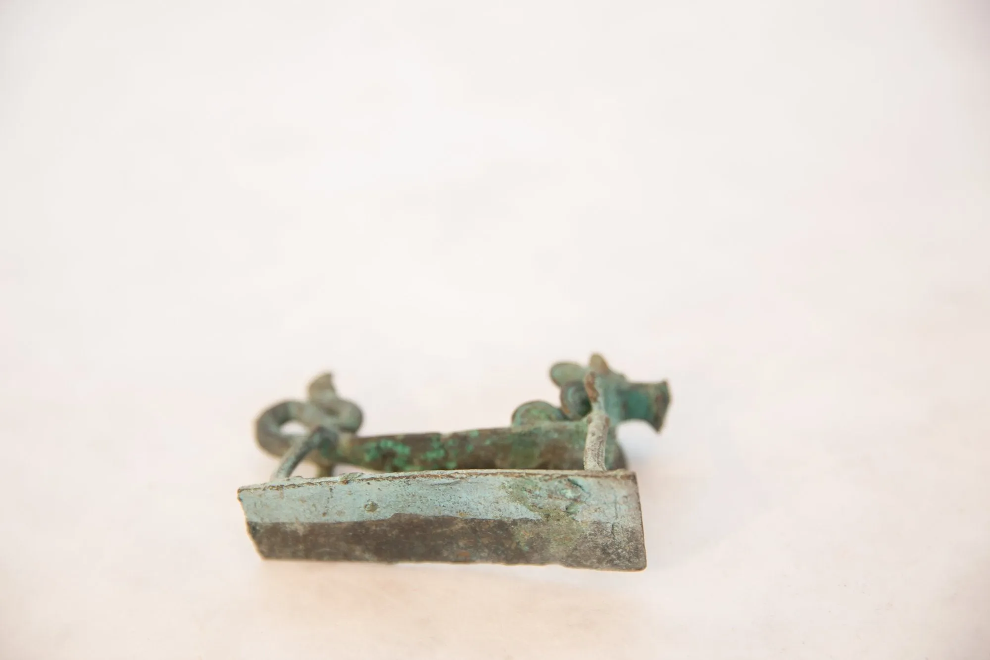 Vintage African Oxidized Copper Dragon