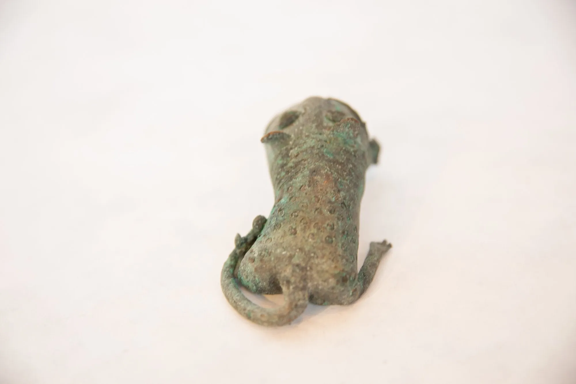 Vintage African Oxidized Copper Feline