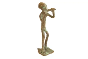 Vintage African Oxidized Copper Man Eating