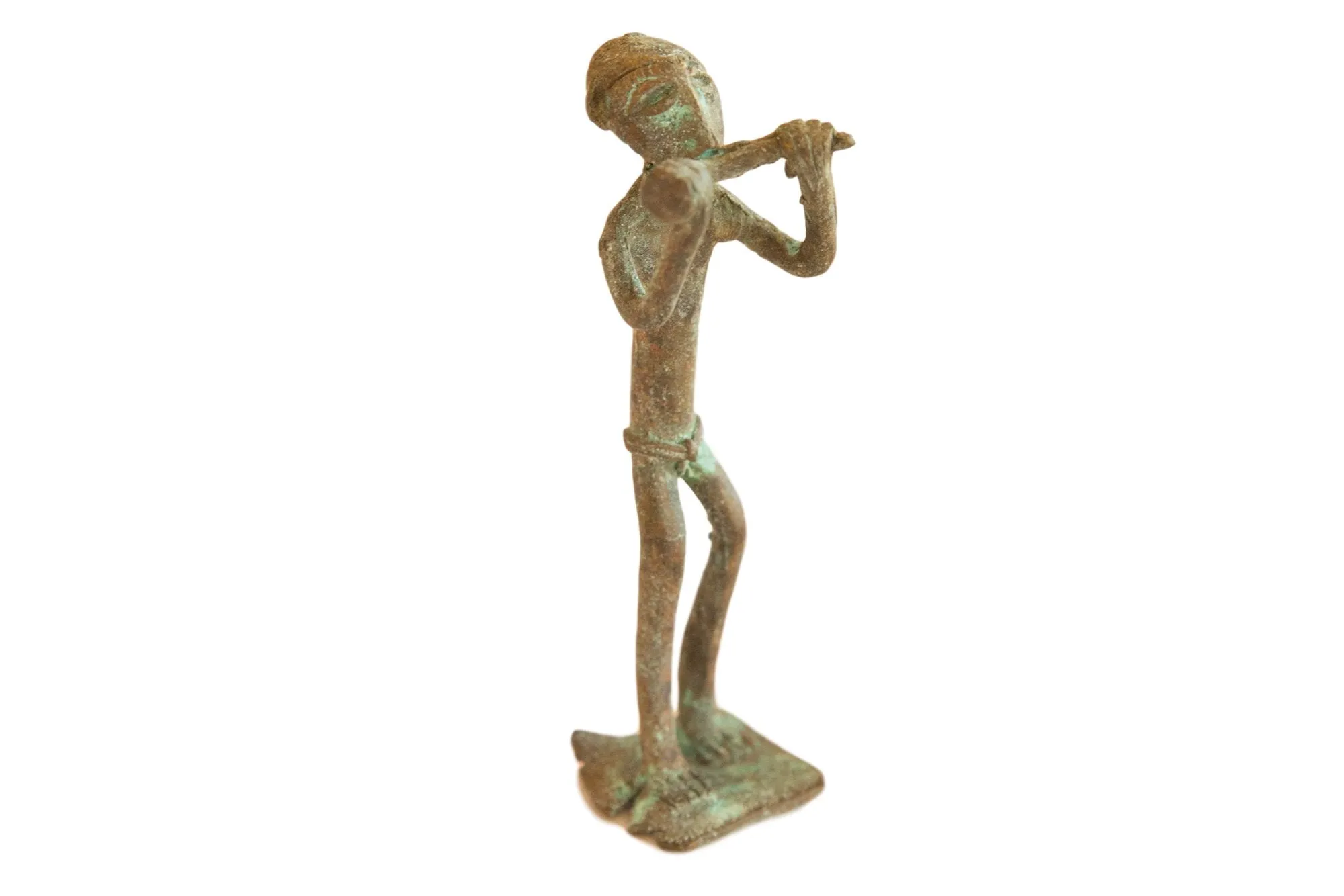 Vintage African Oxidized Copper Man Eating