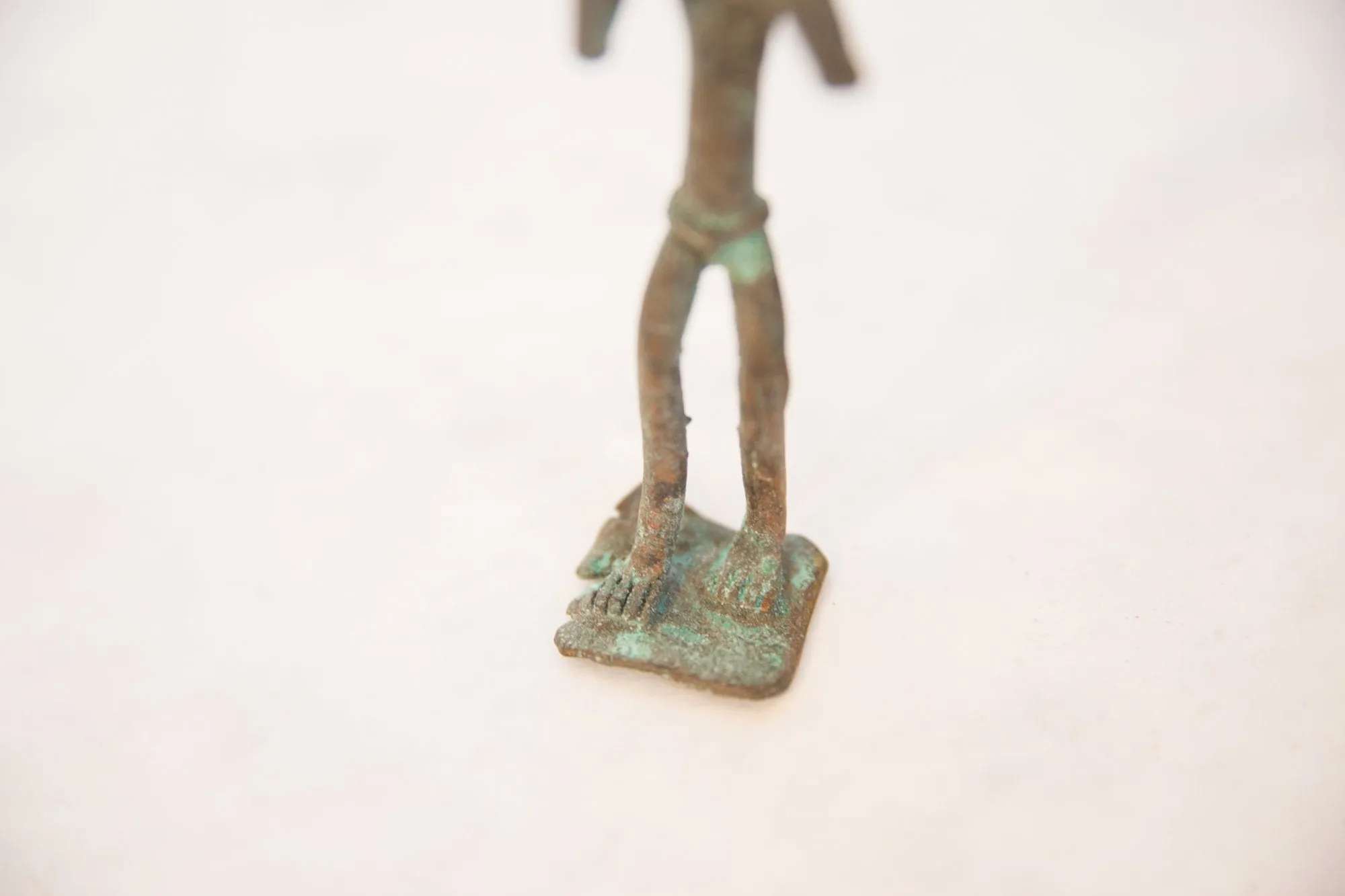 Vintage African Oxidized Copper Man Eating