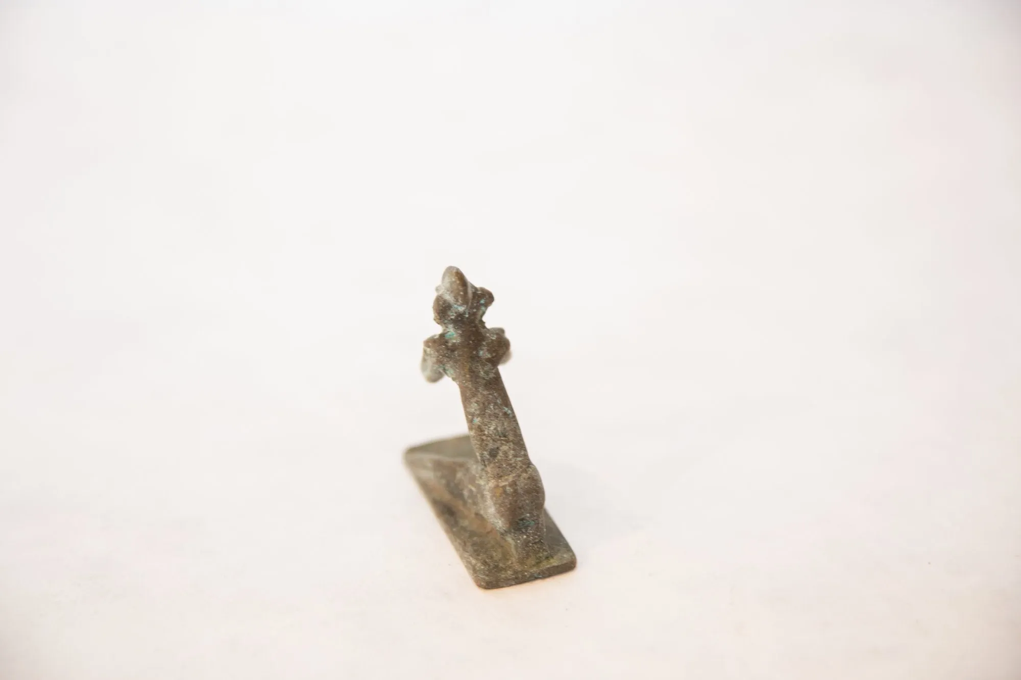 Vintage African Oxidized Copper Person Posing
