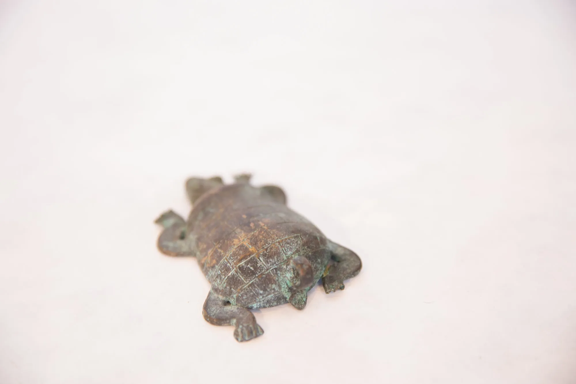 Vintage African Oxidized Copper Turtle