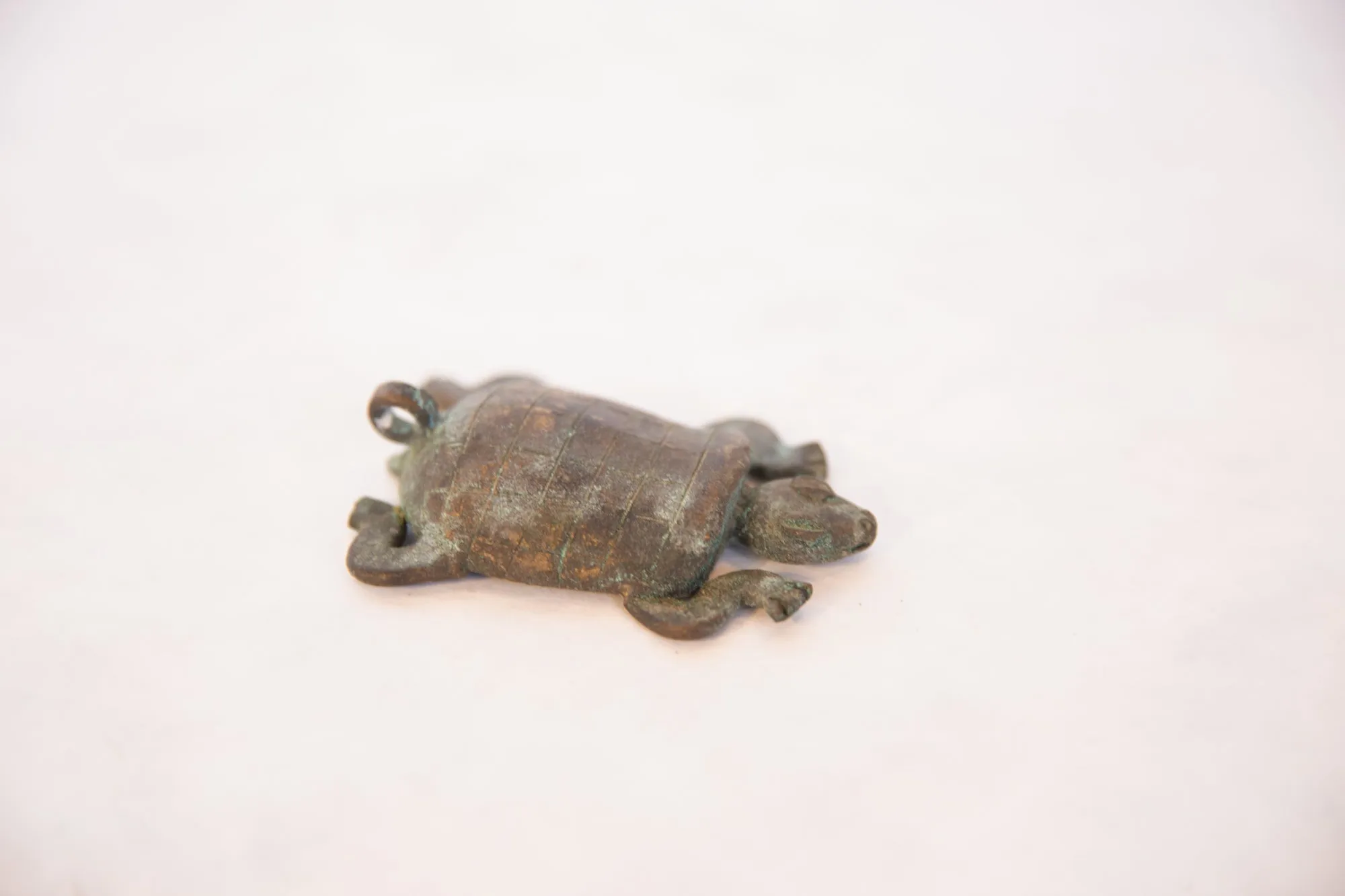 Vintage African Oxidized Copper Turtle