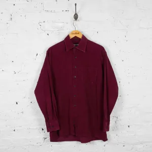 Vintage Corduroy Shirt - Burgundy - L