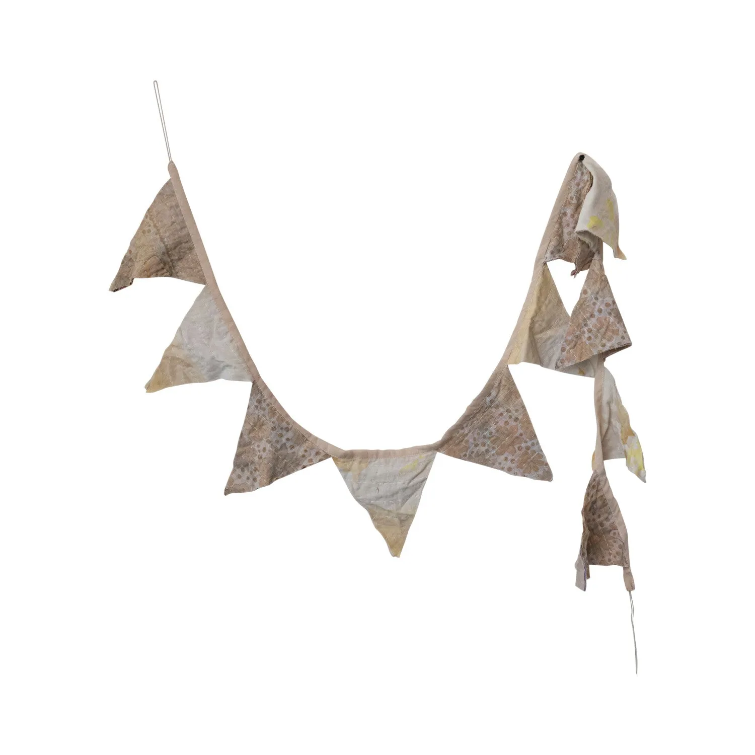 Vintage Cotton Pennant Garland