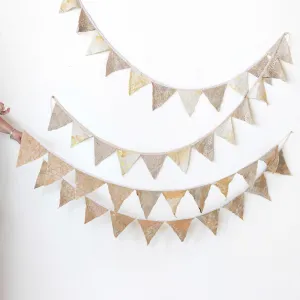 Vintage Cotton Pennant Garland