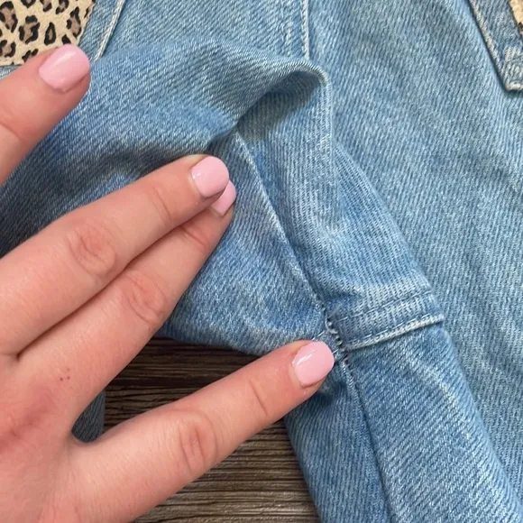 Vintage | David David | Rigid Denim High Rise Straight Leg Cheetah Pocket Jeans