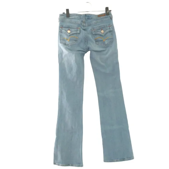 Vintage Vigoss Premium Denim Jeans 3/4 Light Wash Straight Leg Slight Flare