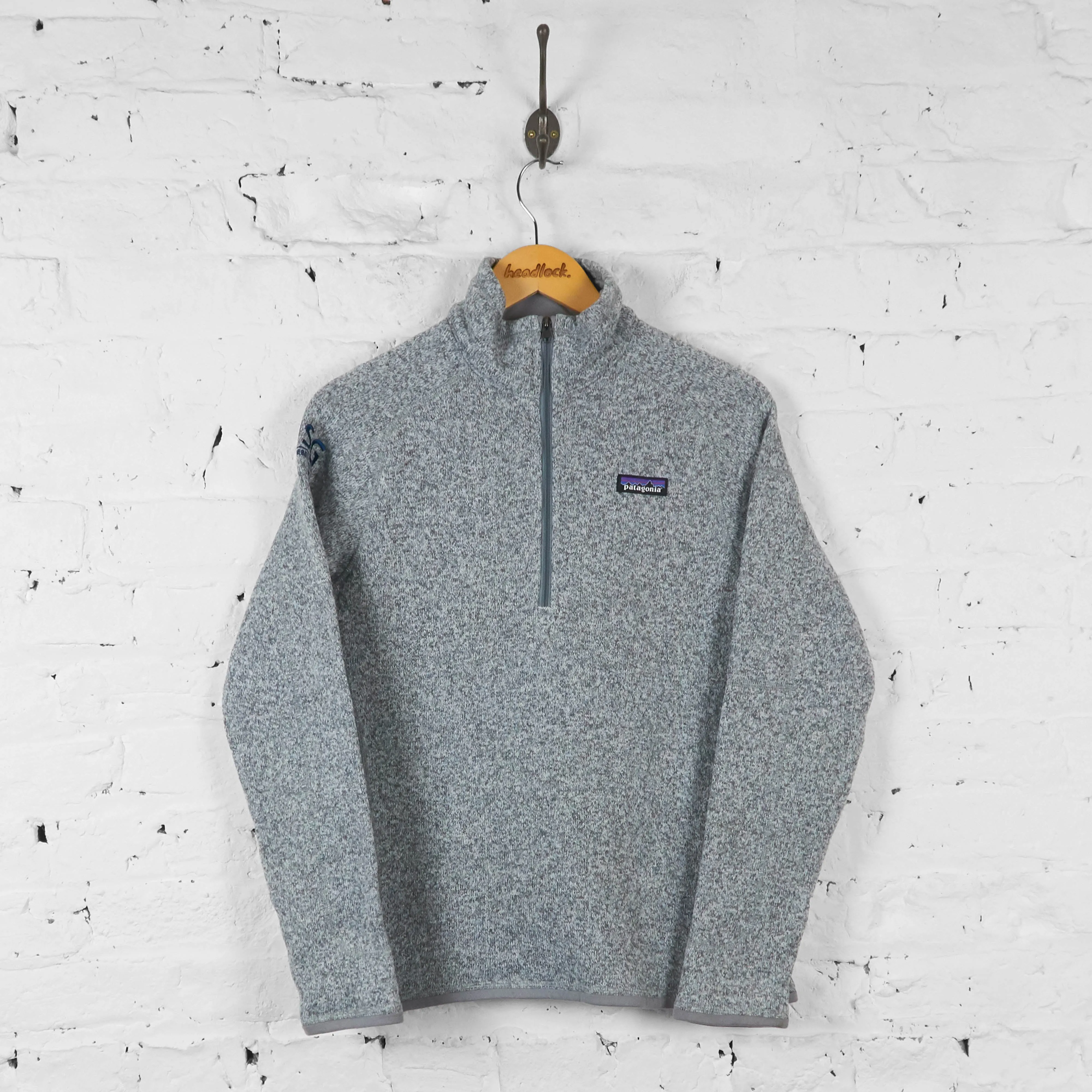 Vintage Women's _Patagonia 1/4 Zip Fleece  - Grey - M