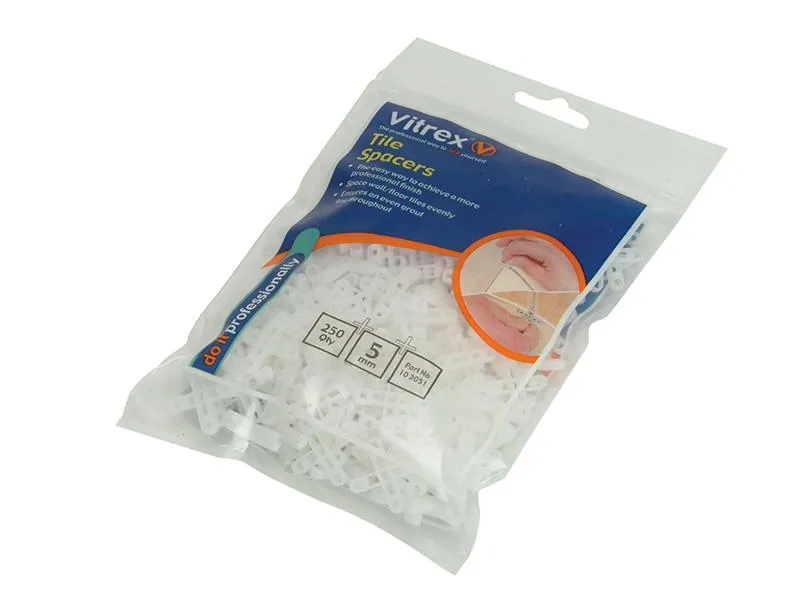 Vitrex Floor Tile Spacers 5Mm Pack Of 250