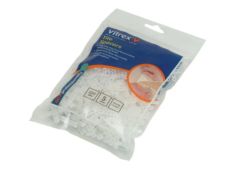 Vitrex Floor Tile Spacers 5Mm Pack Of 500